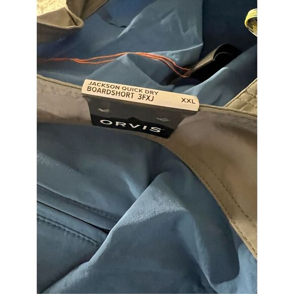 Orvis Men's Blue Gray Drawstring Jackson Quick Dry Boardshort Size 2XL NWT - Picture 5 of 5